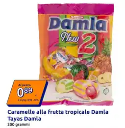Action Caramelle alla frutta tropicale Damla Tayas Damla offerta