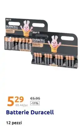 Action Batterie Duracell offerta