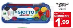 Iperal Giotto acquerelli offerta