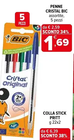 Iperal Penne Cristal Bic offerta