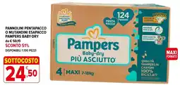 Iperal Pampers Baby-dry più asciutto offerta