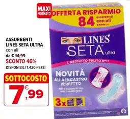 Iperal Assorbenti Lines Seta Ultra offerta
