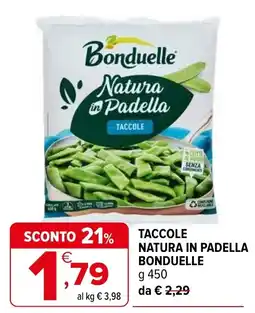 Iperal Taccole Natura in Padella Bonduelle offerta