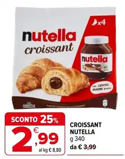 Iperal Nutella croissant offerta