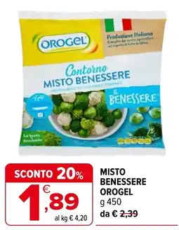 Iperal Contorno misto benessere Orogel offerta