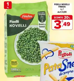 Iperal Piselli Novelli Findus offerta