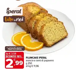Iperal Plumcake Iperal arancia e semi di papavero offerta