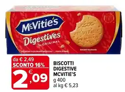 Iperal Biscotti digestive McVitie's offerta