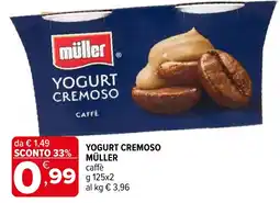 Iperal Yogurt cremoso Müller caffè offerta