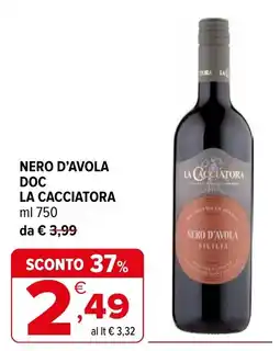 Iperal Nero d'avola la cacciatore offerta