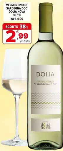 Iperal Vermentino di Sardegna D.O.C. Dolia Nova offerta