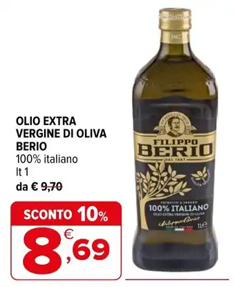 Olio extra vergine di oliva Berio