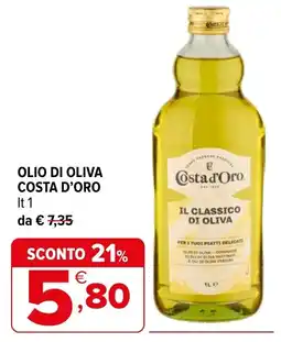 Iperal Olio di oliva Costa d'Oro offerta
