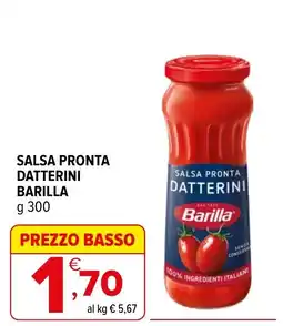 Iperal Salsa pronta Datterini Barilla offerta