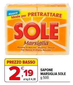 Iperal Sapone Marsiglia Sole offerta