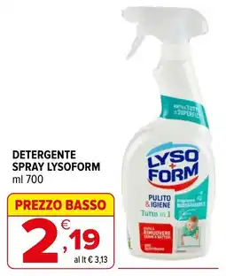 Iperal Detergente spray Lysoform offerta