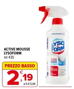 Iperal Active Mousse Lysoform offerta