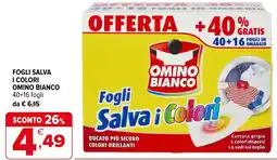 Iperal Fogli Salva i Colori Omino Bianco offerta