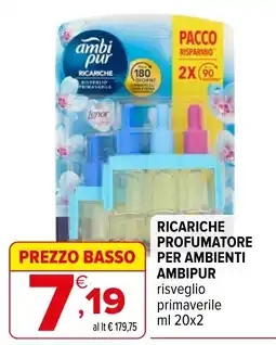 Iperal Ricariche profumatore per ambienti Ambipur risveglio primaverile offerta