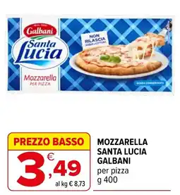 Iperal Mozzarella Santa Lucia Galbani offerta