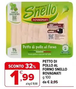 Iperal Petto di pollo al forno Snello Rovagnati offerta