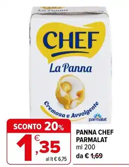 Iperal Panna Chef Parmalat offerta