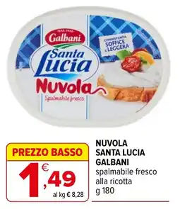 Iperal Nuvola Santa Lucia Galbani spalmabile fresco alla ricotta offerta