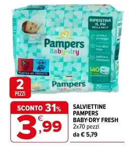Iperal Salviettine Pampers Baby-dry Fresh offerta
