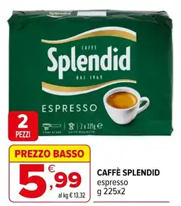 Iperal Caffè Splendid espresso offerta