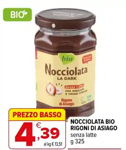 Iperal Nocciolata bio Rigoni di Asiago offerta