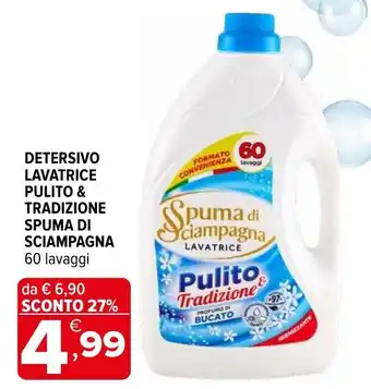 Spuma di sciampagna lavatrice pulito & tradizione