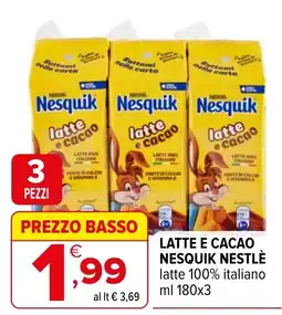 Iperal Latte e cacao Nesquik offerta