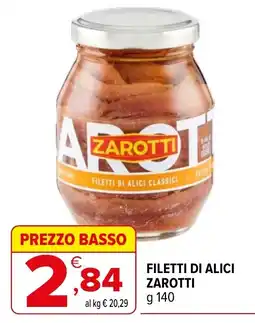 Iperal Filetti di alici Zarotti offerta