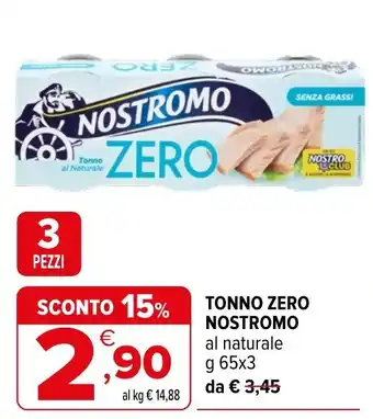 Tonno zero Nostromo al naturale