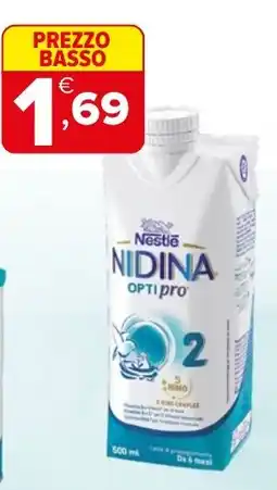 Iperal Nestlé Nidina Optipro 2 offerta