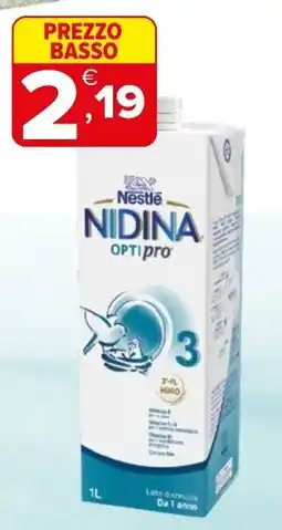 Iperal Nestlé Nidina Optipro 3 offerta