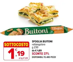 Iperal Sfoglia Buitoni rettangolare offerta