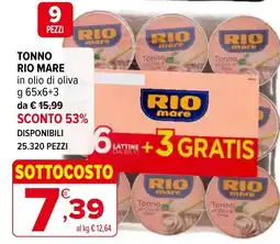 Iperal Tonno Rio Mare offerta