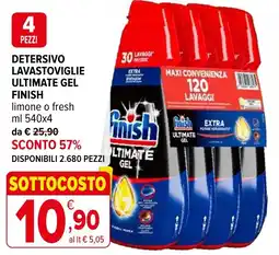 Iperal Detersivo lavastoviglie ultimate gel finish offerta