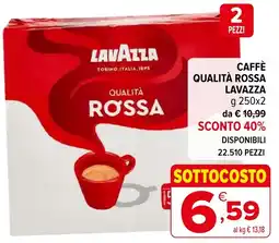 Iperal Caffè Qualità Rossa Lavazza offerta