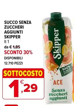 Iperal Succo senza zuccheri aggiunti Skipper offerta