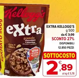 Iperal Kellogg's extra granola cioccolato e nocciole offerta