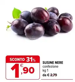 Iperal Susine nere offerta