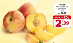 Iperal Pesche pasta gialla offerta