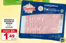 Iperal Mortadella Bologna IGP Negroni offerta
