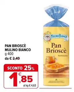 Iperal Pan Brioscè Mulino Bianco offerta
