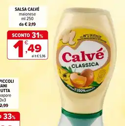 Iperal Salsa Calvé maionese offerta