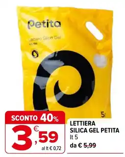 Iperal Lettiera Silica Gel Petita offerta