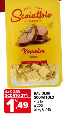 Iperal Raviolini Scoiattolo vitello offerta