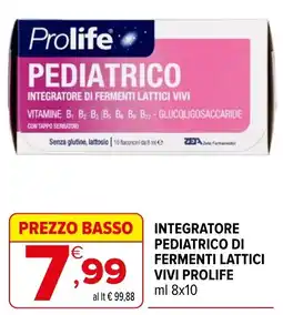 Iperal Integratore pediatrico di fermenti lattici vivi Prolife offerta